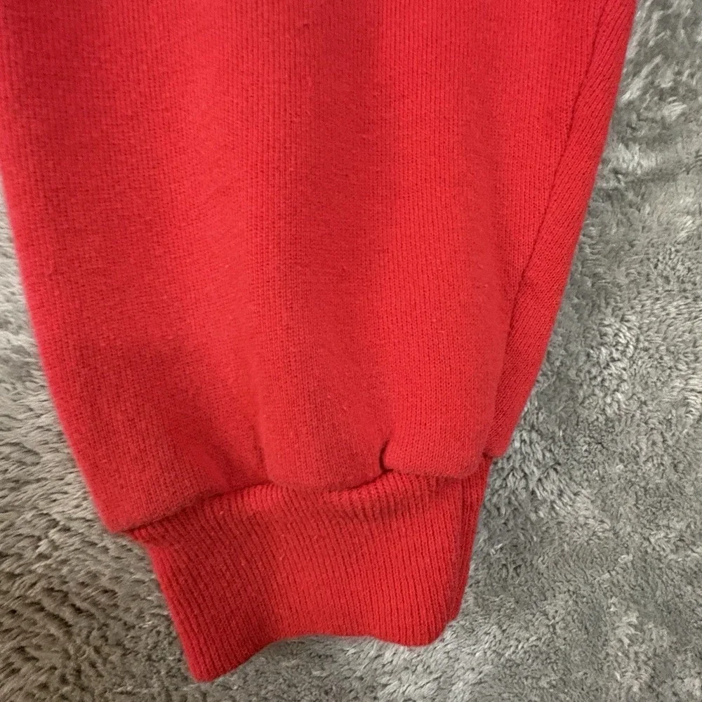 VTG Hanes Her Way Women's XL Red 1990 Christmas Penguin Sweatshirt Made in USA